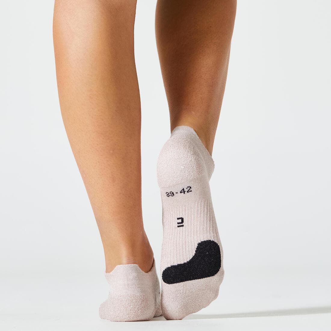 Chaussettes invisibles de fitness à effet pailleté