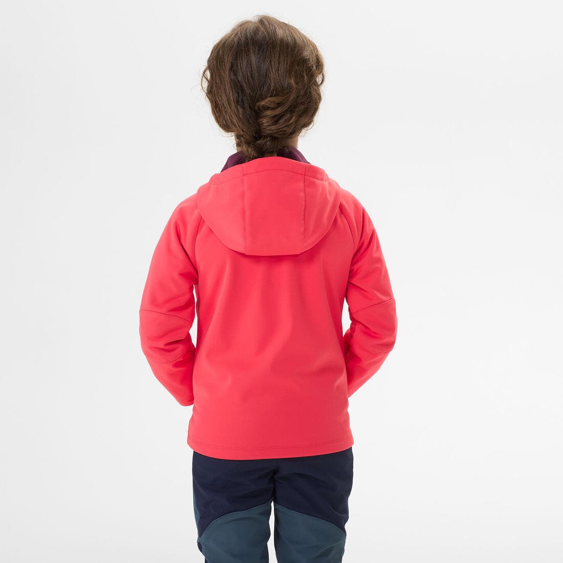 Veste softshell de randonnée - MH550 rose - enfant 2 - 6 ans