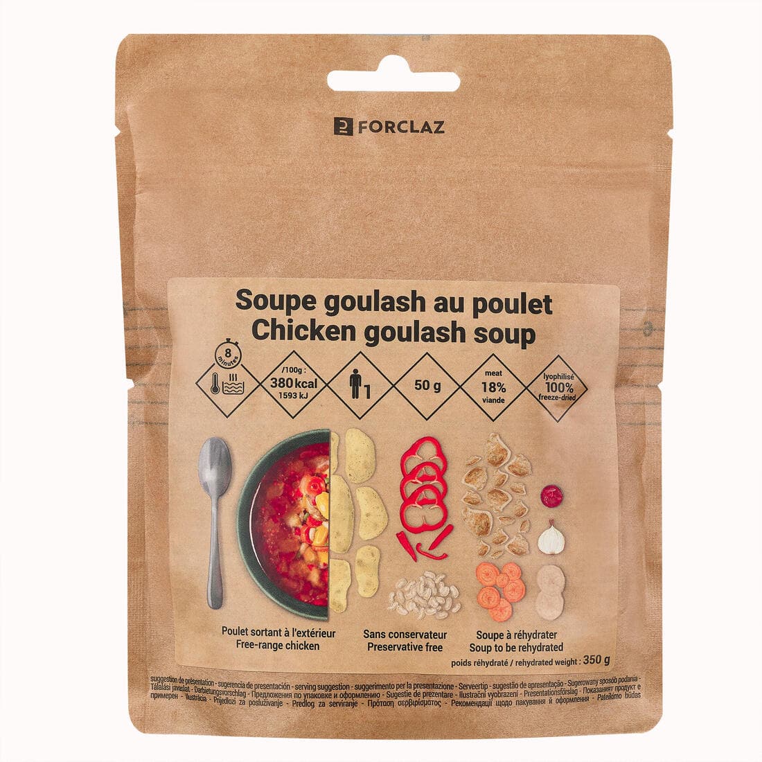 Soupe lyophilisée - Goulash au poulet - 50 g