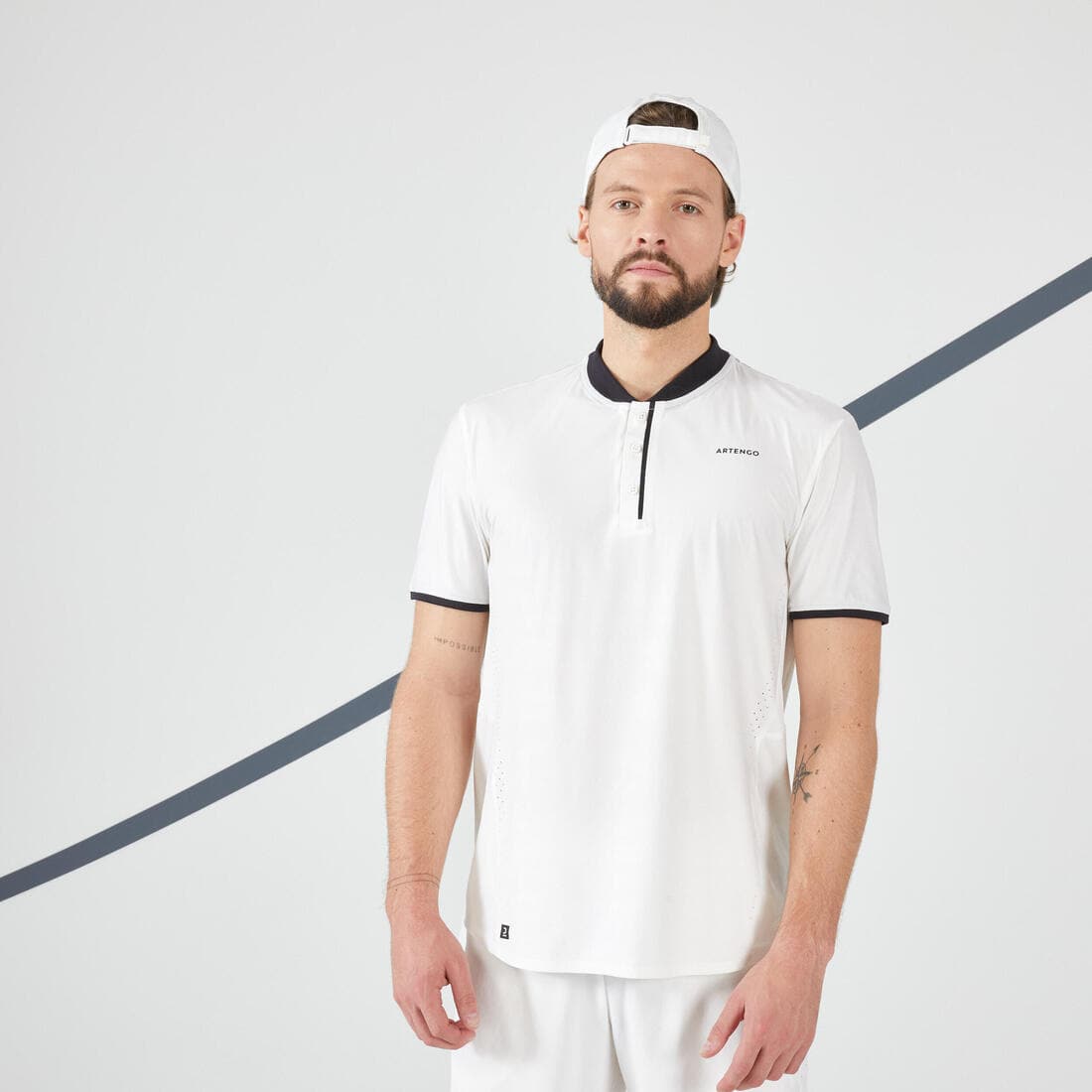 T-shirt tennis manches courtes Homme - ARTENGO DRY+