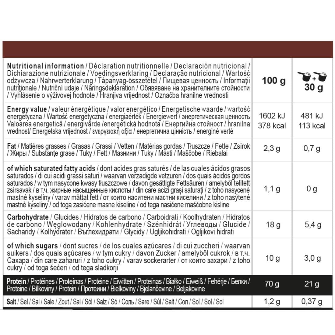 WHEY PROTEIN CHOCOLAT 1.5KG