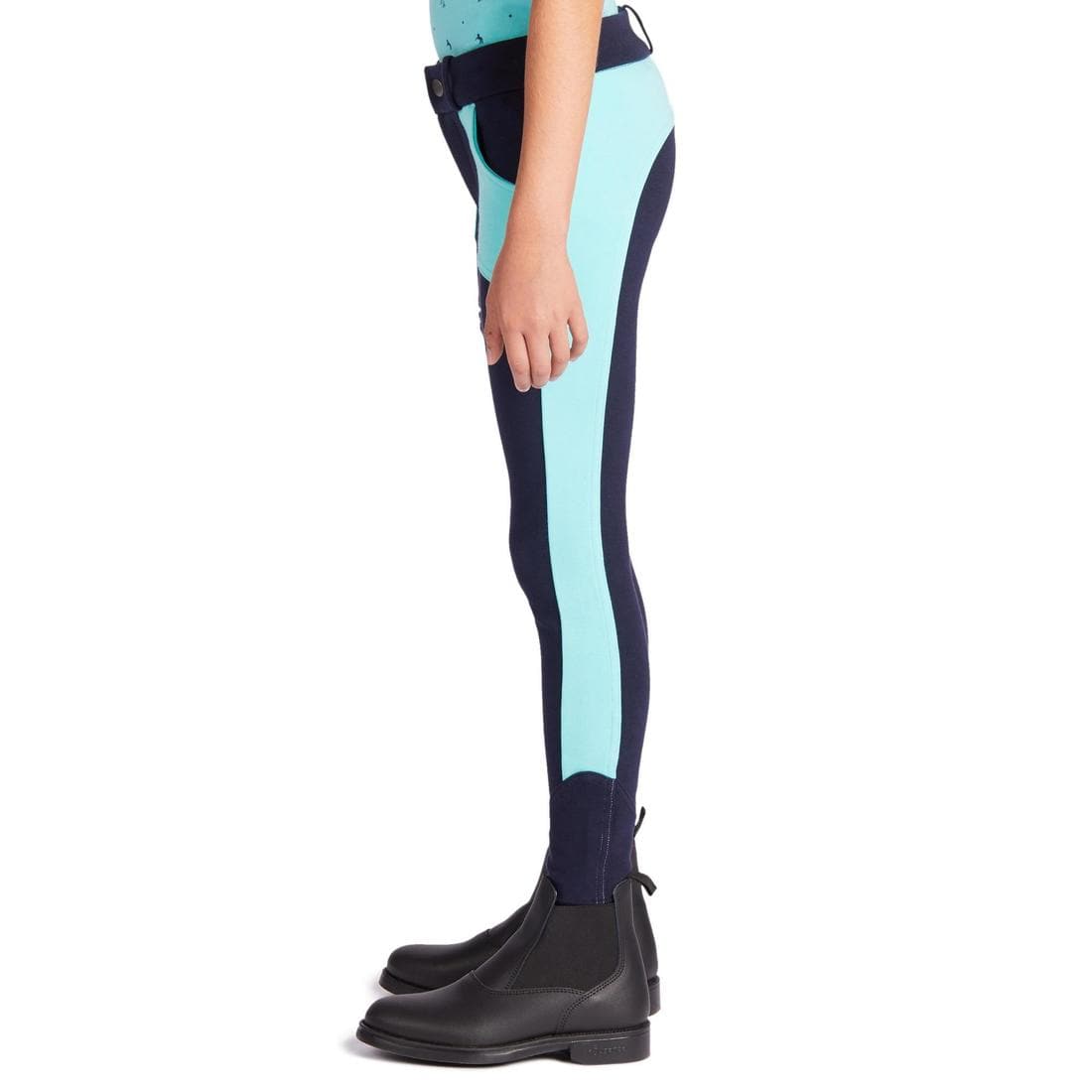 Pantalon équitation  Enfant - 120 marine et