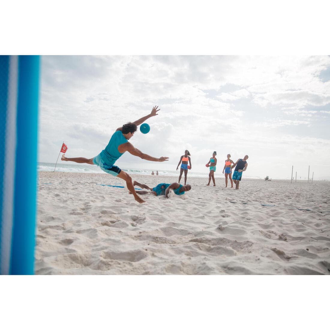 Ballon de beach handball HB500B taille 3 bleu