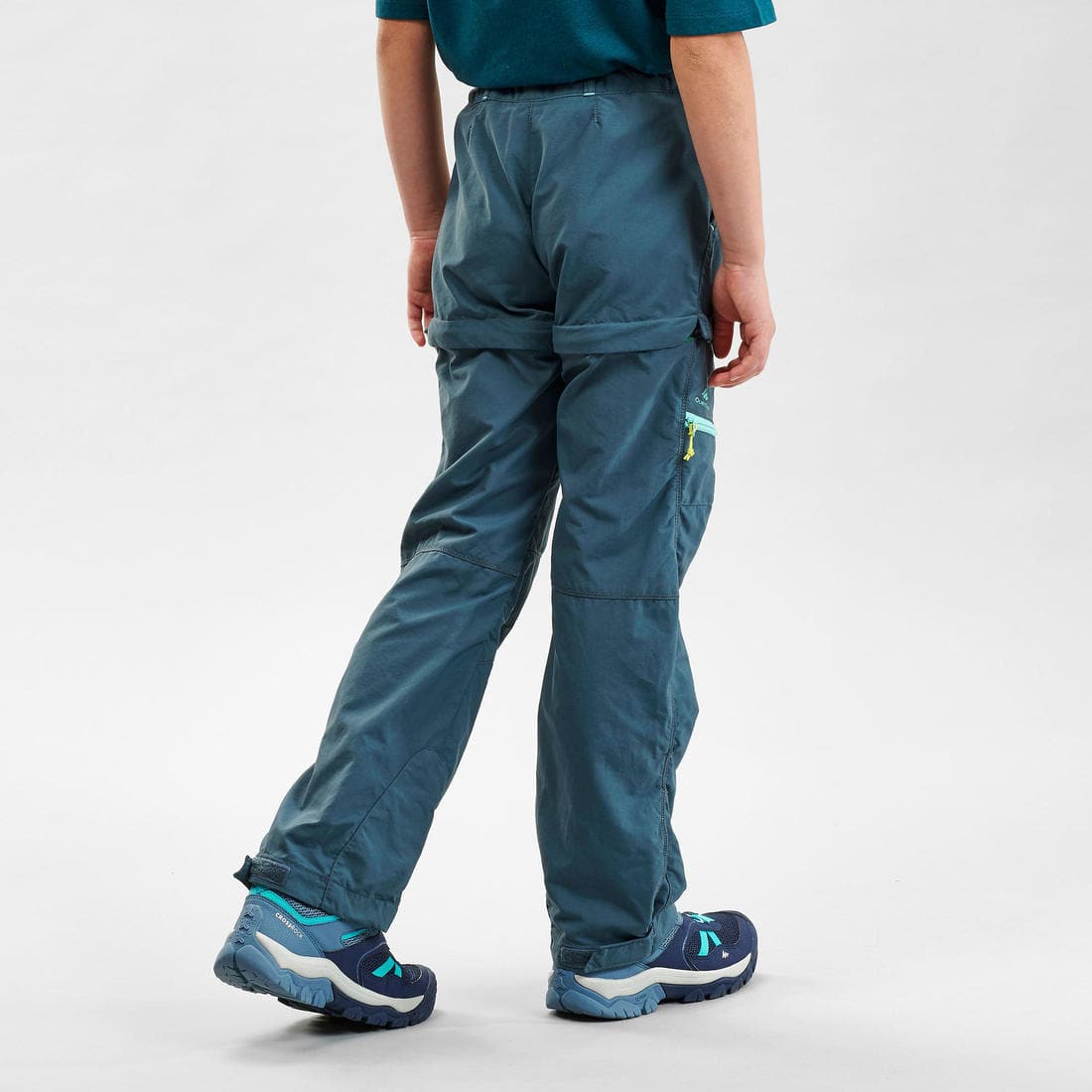 Pantalon de randonnée modulable - MH500 noir Enfant 7-15 ans