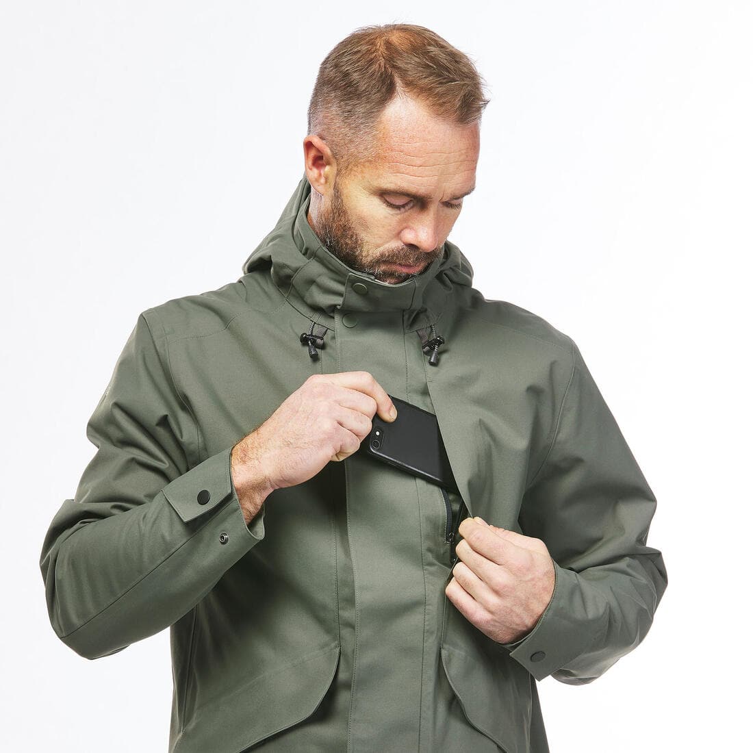 Veste imperméable de randonnée - NH550 Imper - Homme