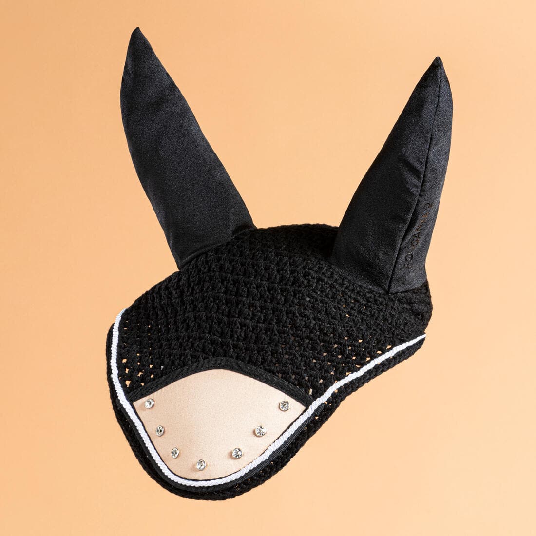 Bonnet équitation Cheval - Strass marine