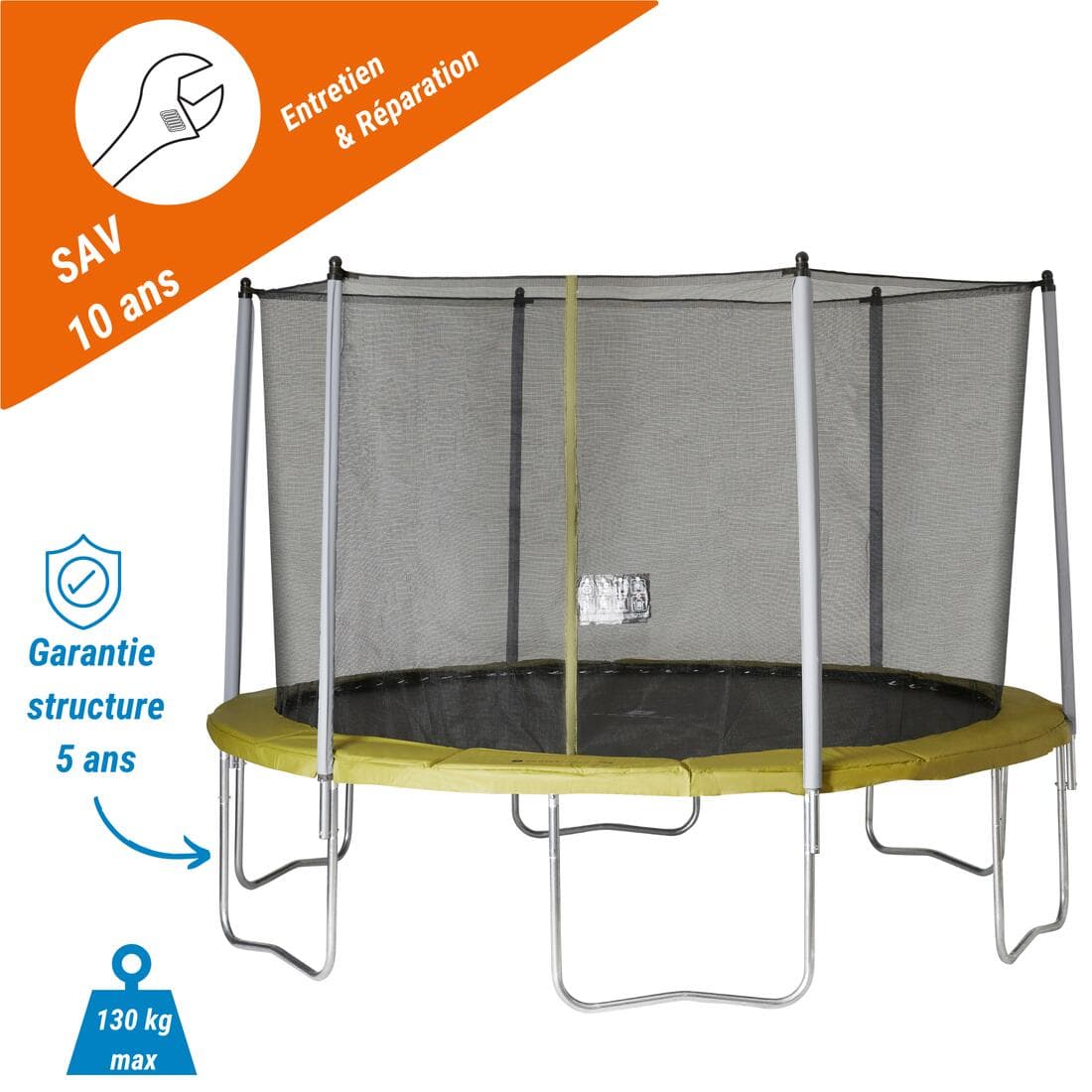 TRAMPOLINE ROND 365 AVEC FILET DE PROTECTION