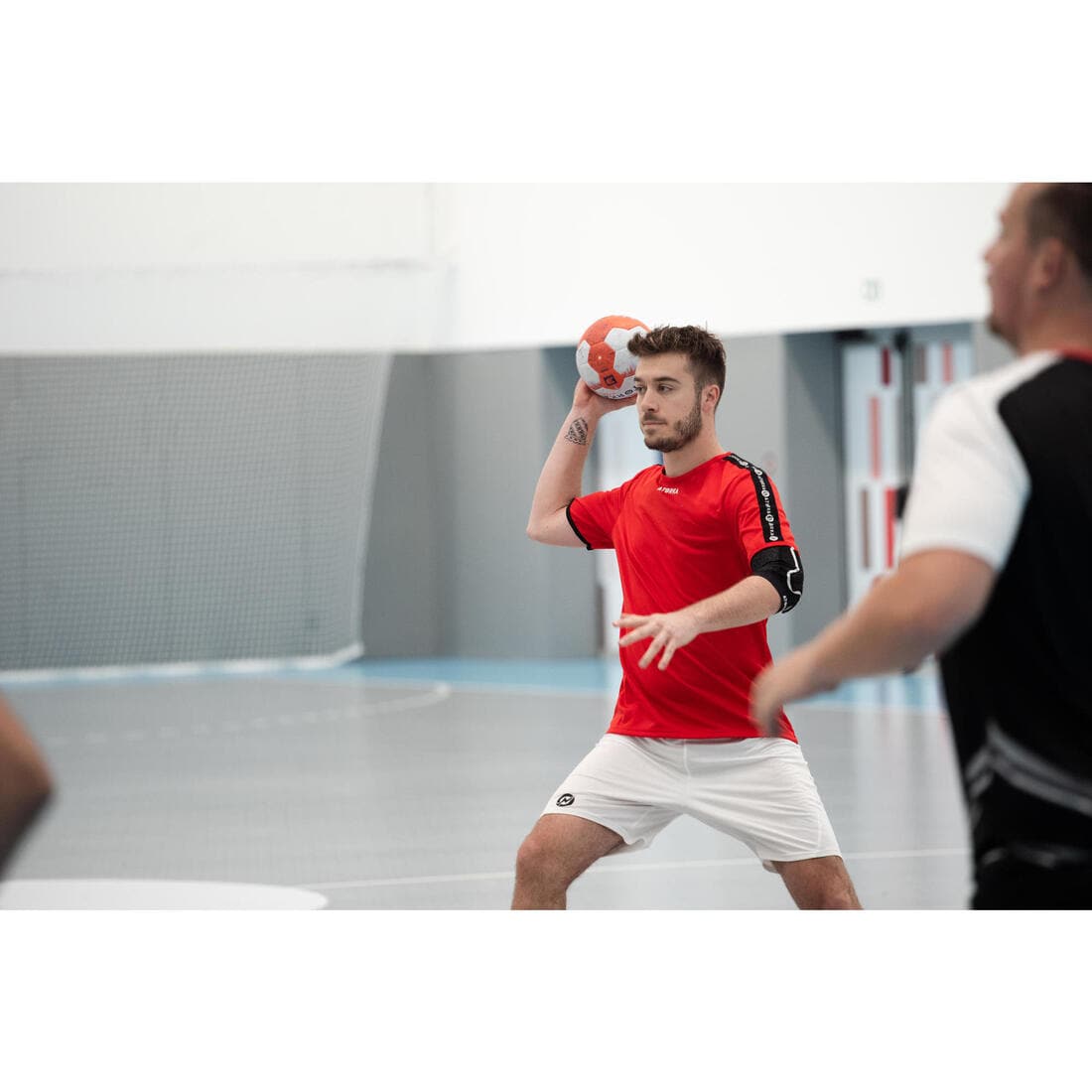 Coudière de handball Adulte - H500 noir blanc