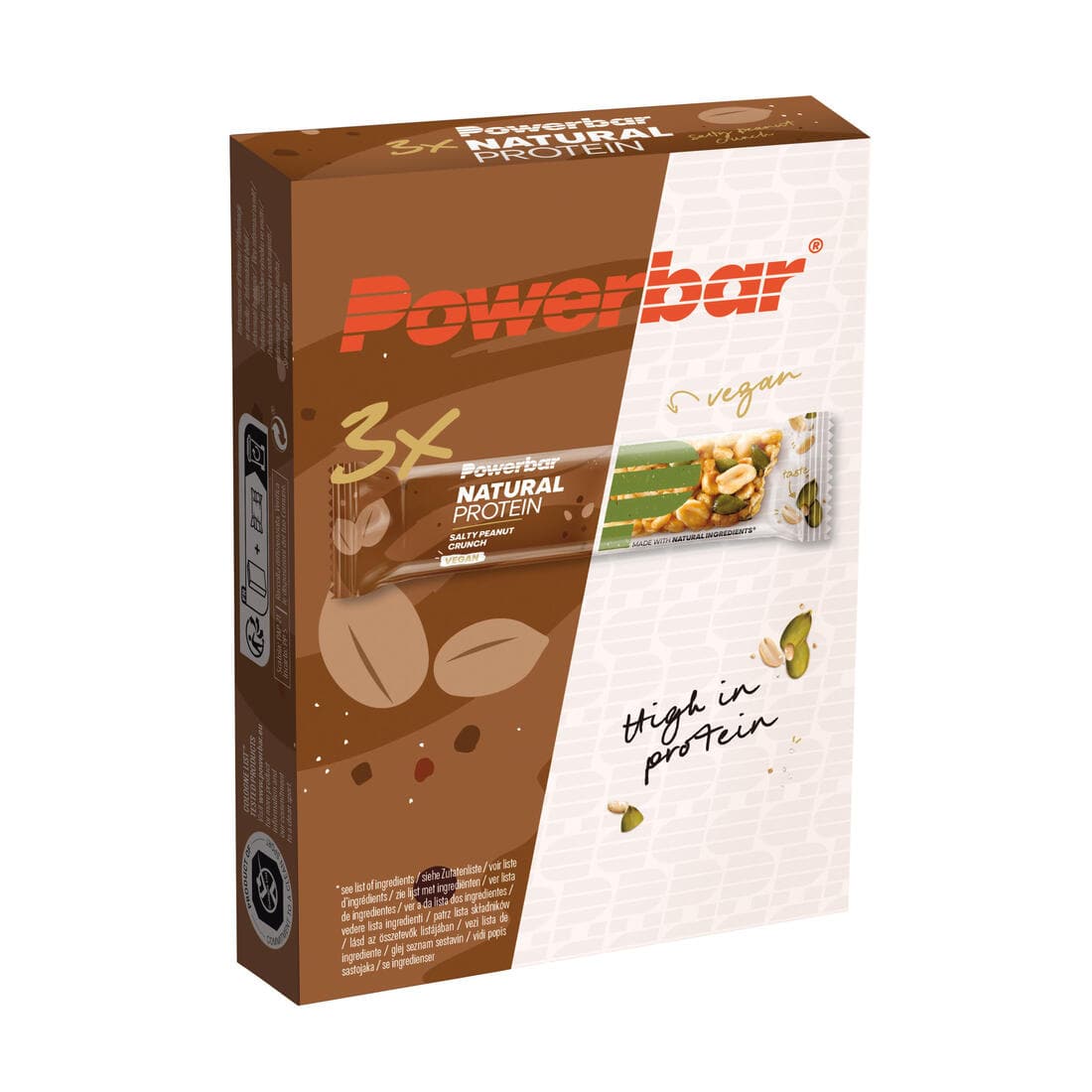 Powerbar Barre Protéine Naturelle  Cacahuète salée Crunch (3x40 g)