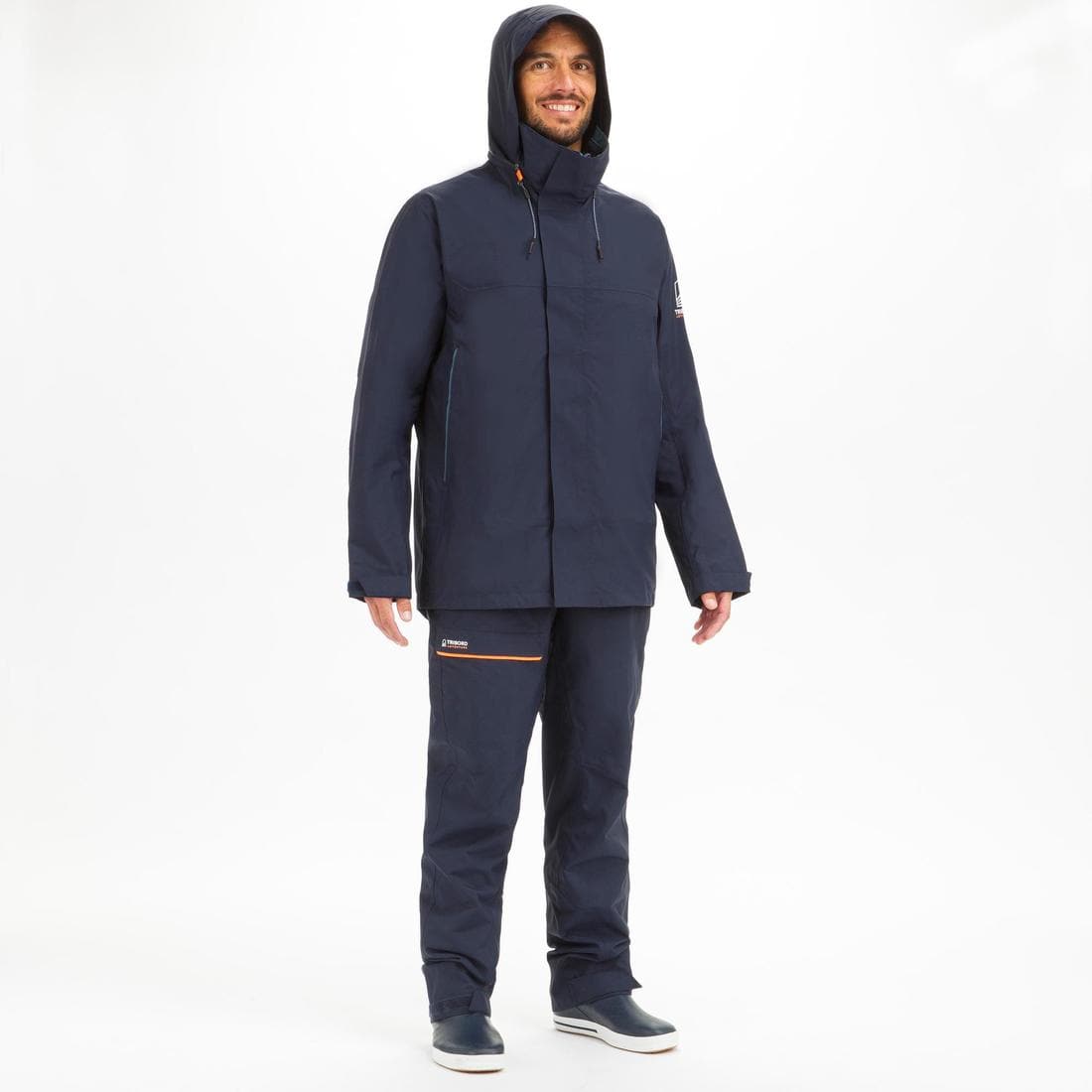 Veste imperméable coupe-vent de voile Homme SAILING 300 Navy