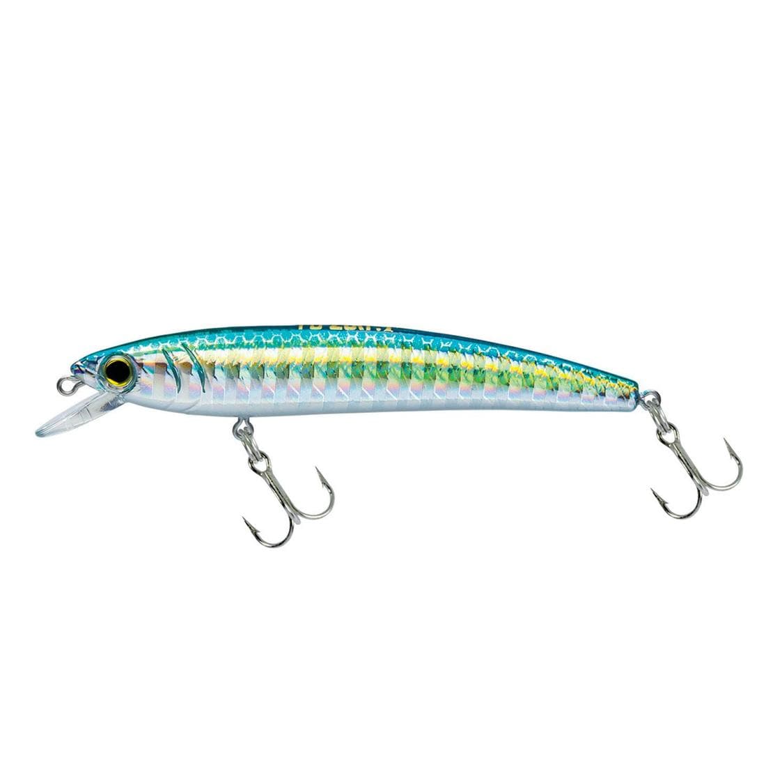 Poisson nageur Pin's minnow 9cm vert pêche en mer