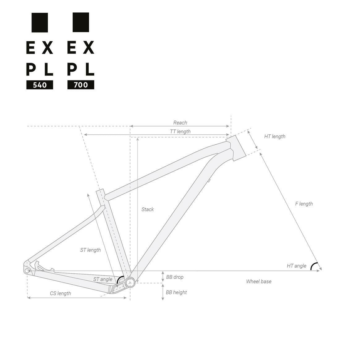 VÉLO VTT RANDONNÉE EXPL 540 BLEU NOIR 29"