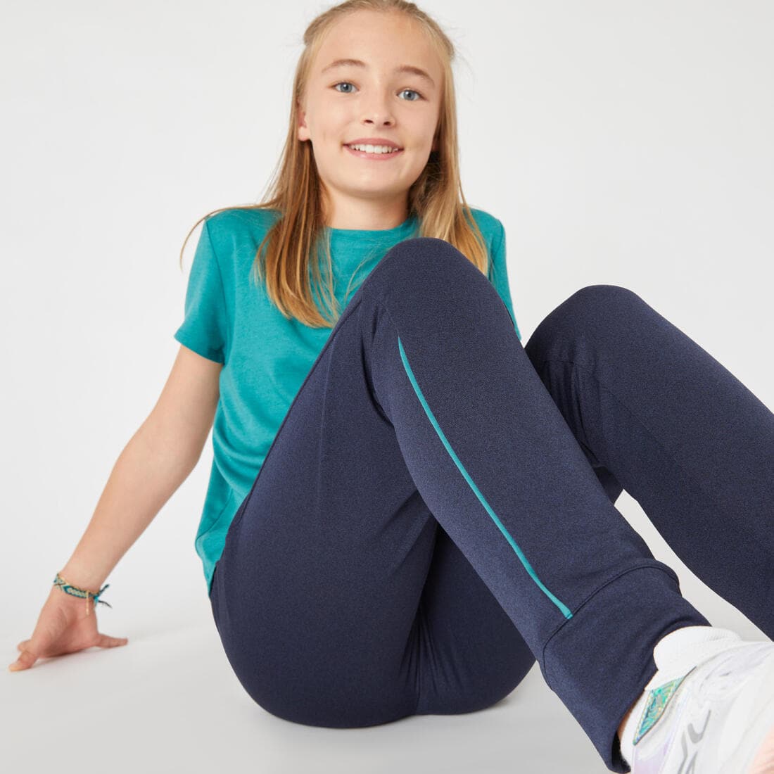 Pantalon fille enfant synthétique respirant - S500 marine