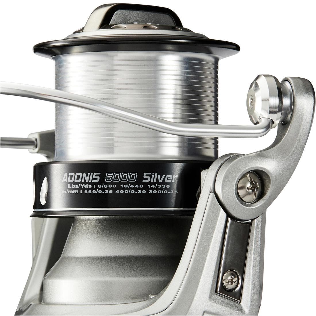 Moulinet de pêche en surfcasting ADONIS 5000 SILVER