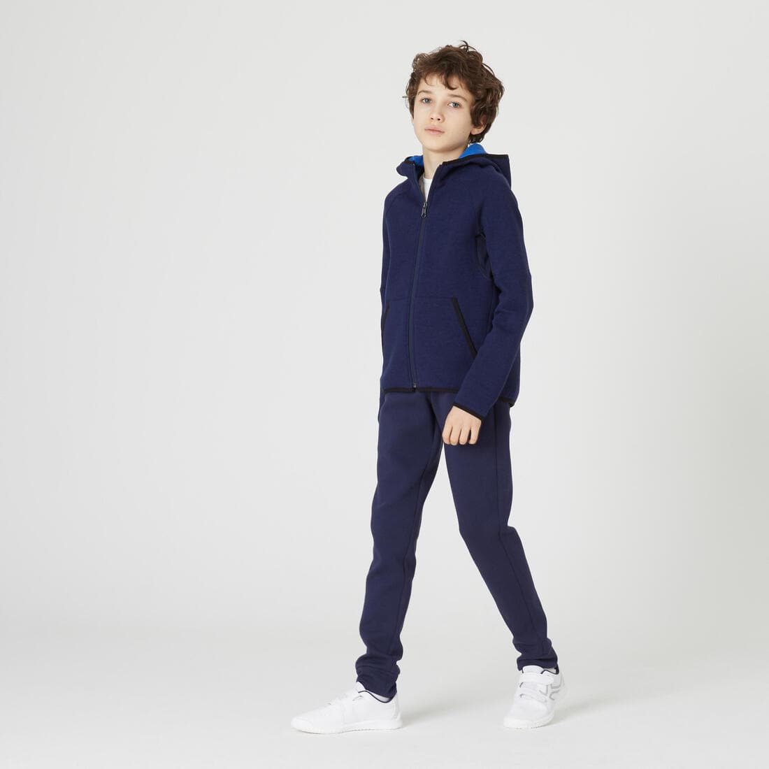 Pantalon de jogging mixte, enfant coton respirant - 900 marine