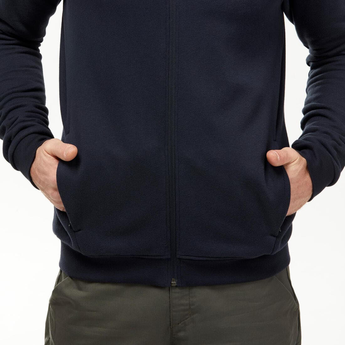 Sweat zippé à capuche de randonnée - NH150 - Homme