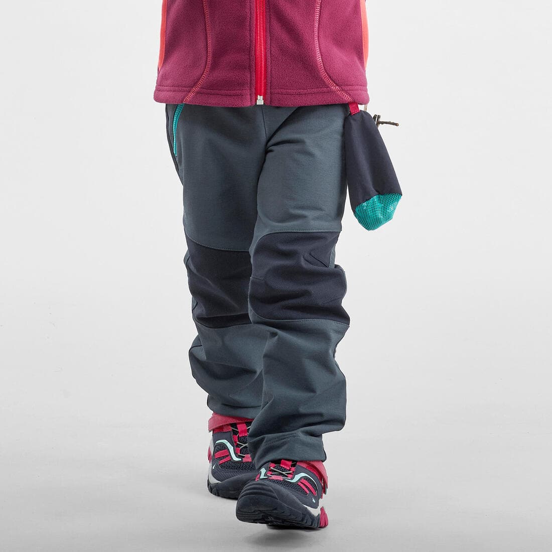 Pantalon softshell de randonnée - MH550 gris - enfant 2 - 6 ans