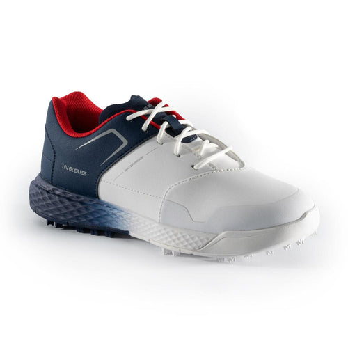 





Chaussures golf grip waterproof enfant - MW500 blanc et bleu