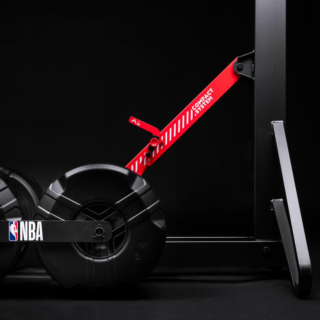 Panier de basket pliable sur roue réglable de 2,10m à 3,05m - B900 BOX NBA