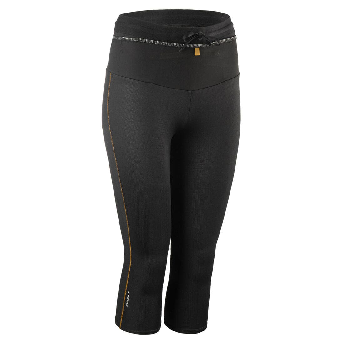 LEGGING DE TRAIL RUNNING 3/4 FEMME EMBOSS NOIR BRONZE