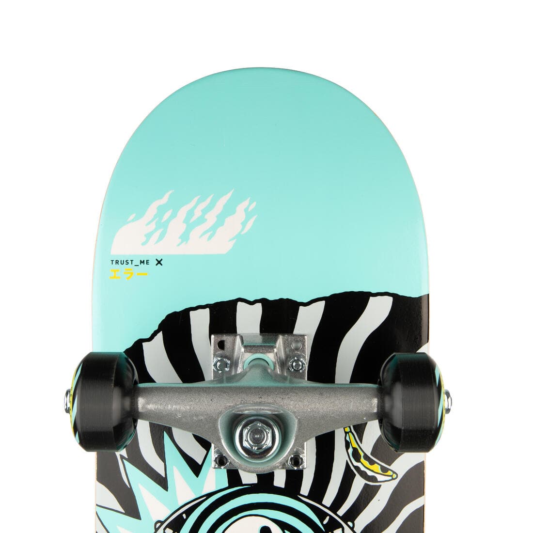 PLANCHE DE SKATE ENFANT 8 - 12 ANS CP100 MID GEOMETRIC TAILLE 7.6"