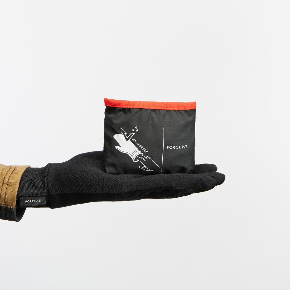 Sur-gants de trekking montagne - MT500 imperméables noir - adulte