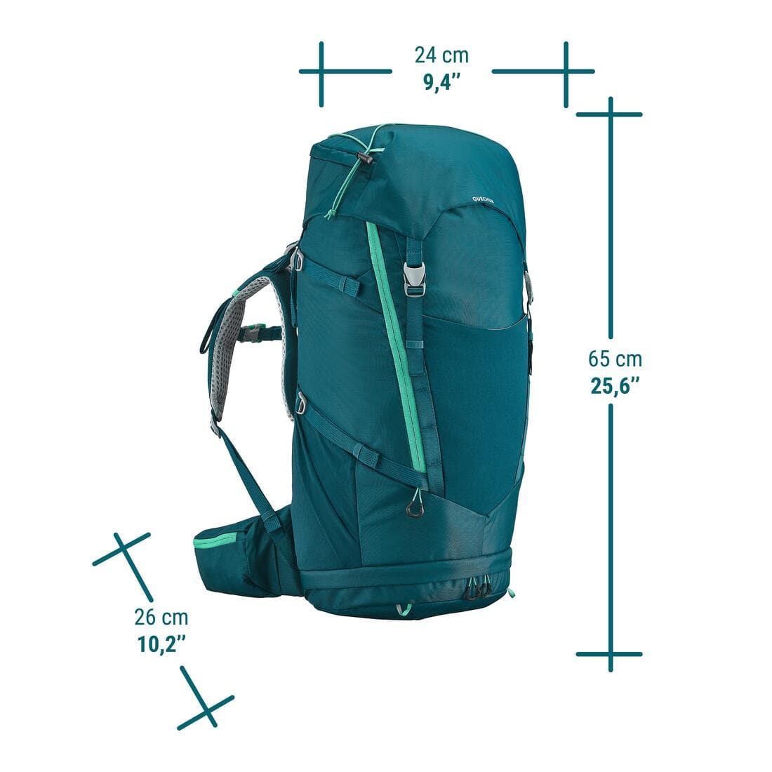 Sac à dos de randonnée/trekking enfant 40+10L - MH500 JR