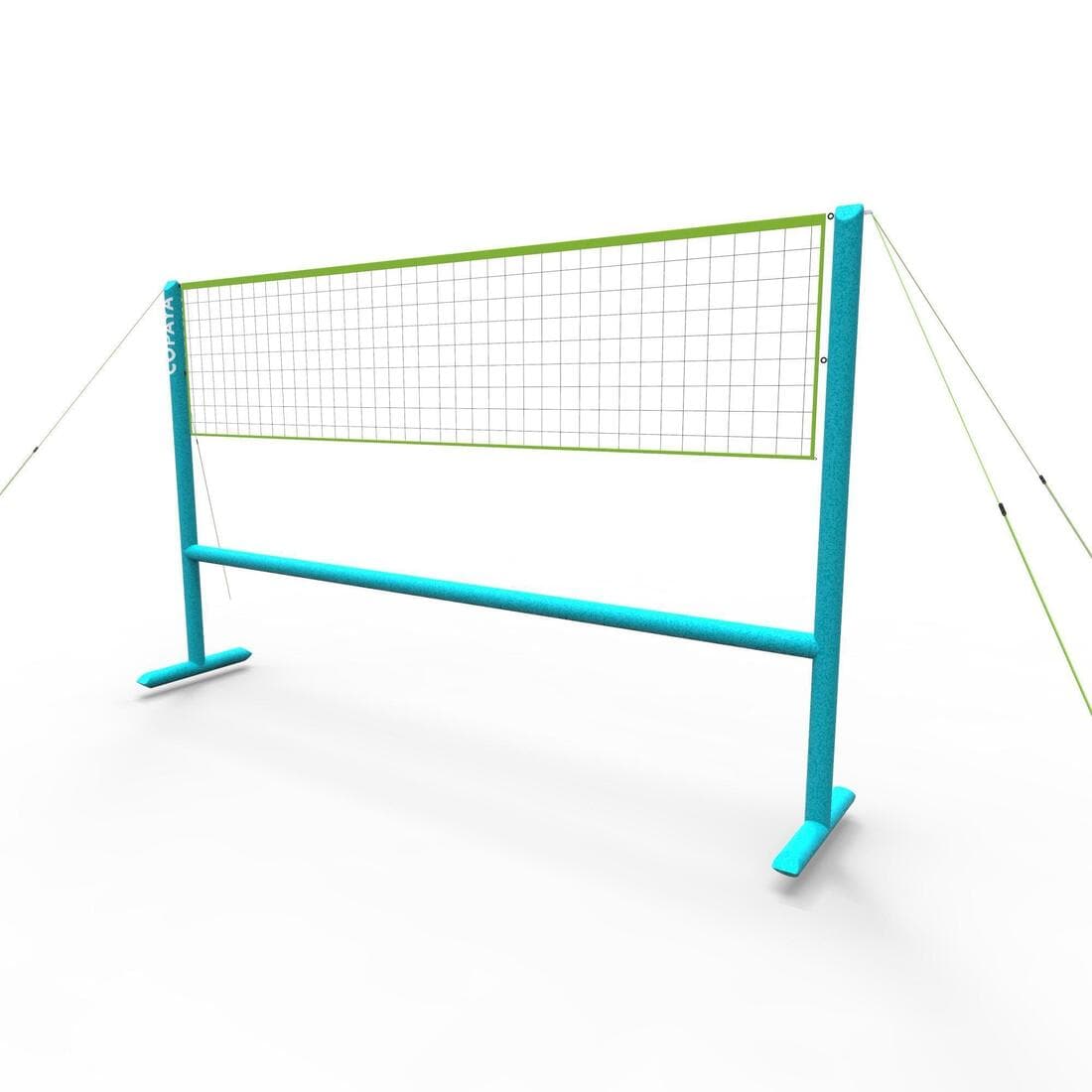 Set (Filet et structure) de Beach volley 500 gonflable bleu