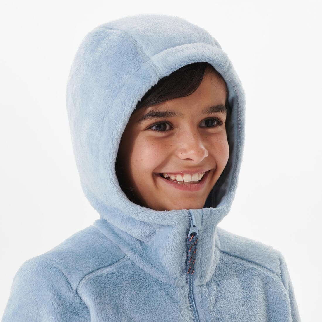 Veste polaire chaude de randonnée - MH500 bleue marine - enfant 7-15 ans