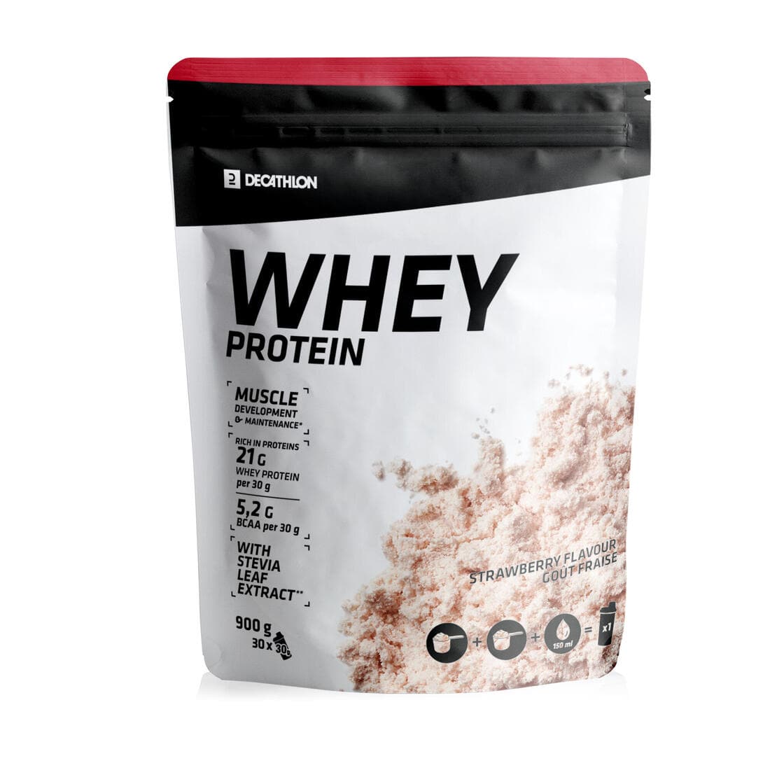 Whey protein fraise 900g