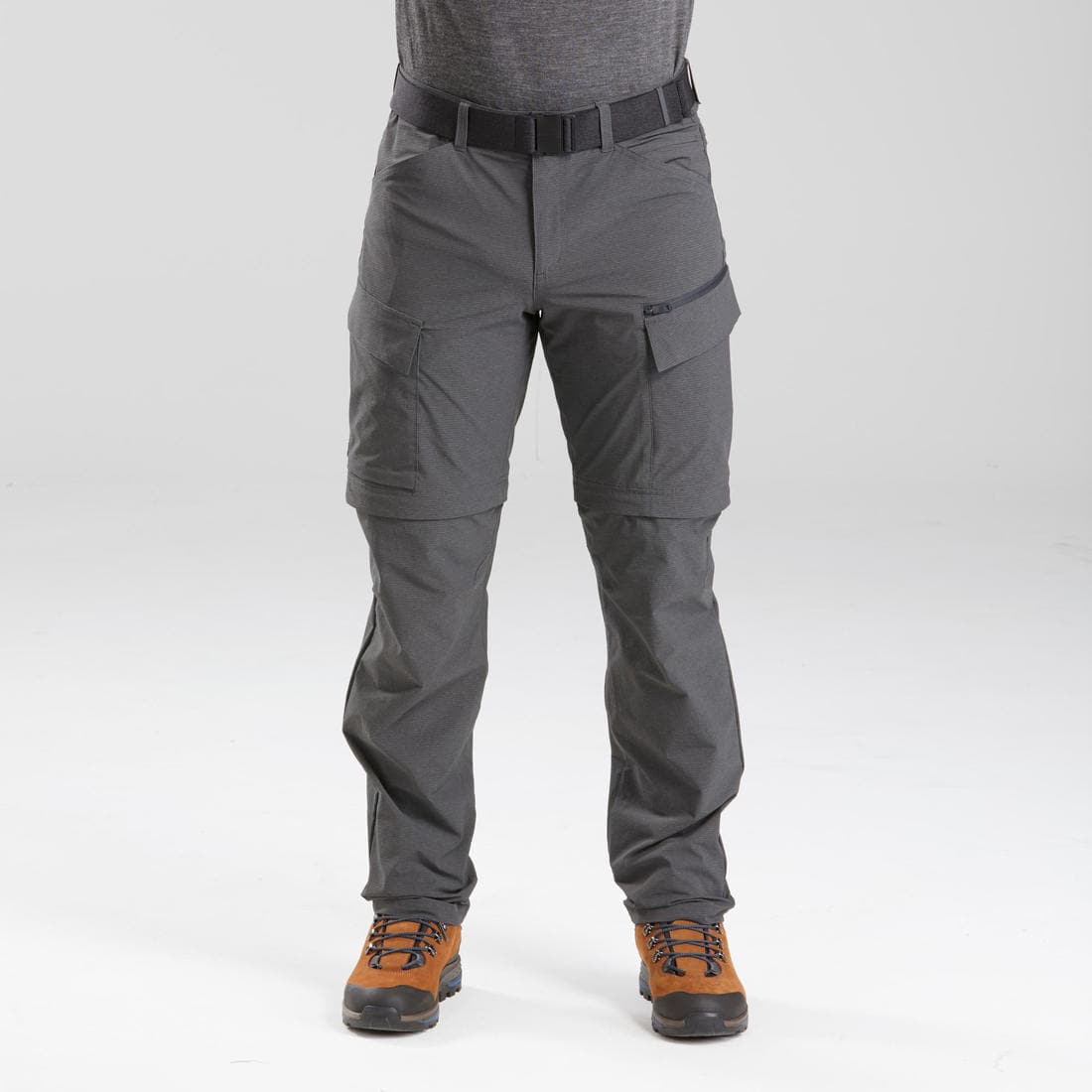 Pantalon modulable 2 en 1 de trek voyage - TRAVEL 900 MODUL gris Homme