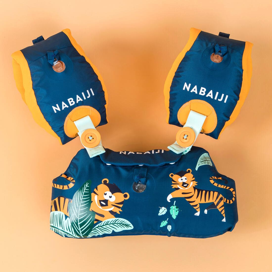 Brassards-ceinture piscine évolutif TISWIM enfant bleu "DRAGON"