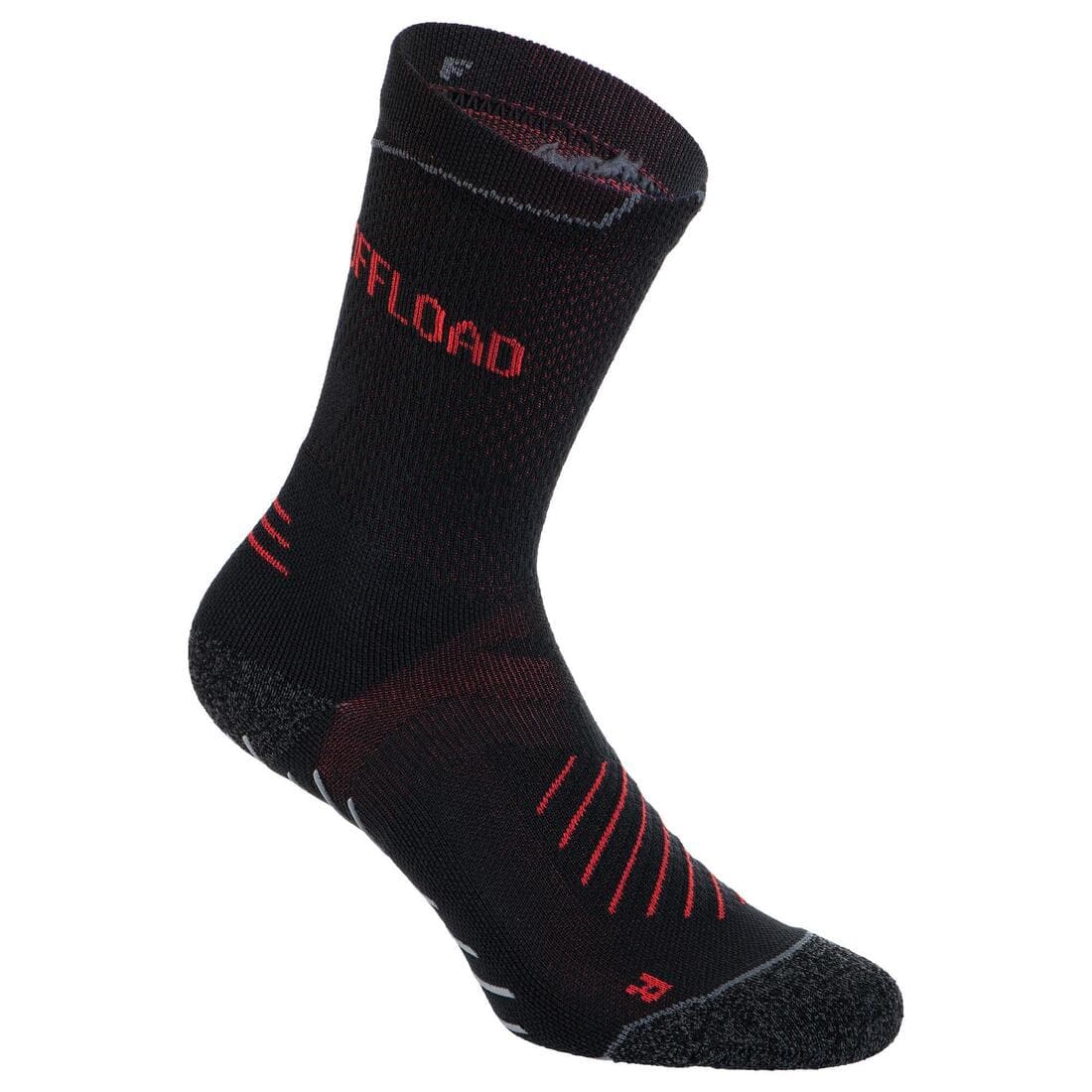 Chaussettes de rugby antidérapantes R500 Mid