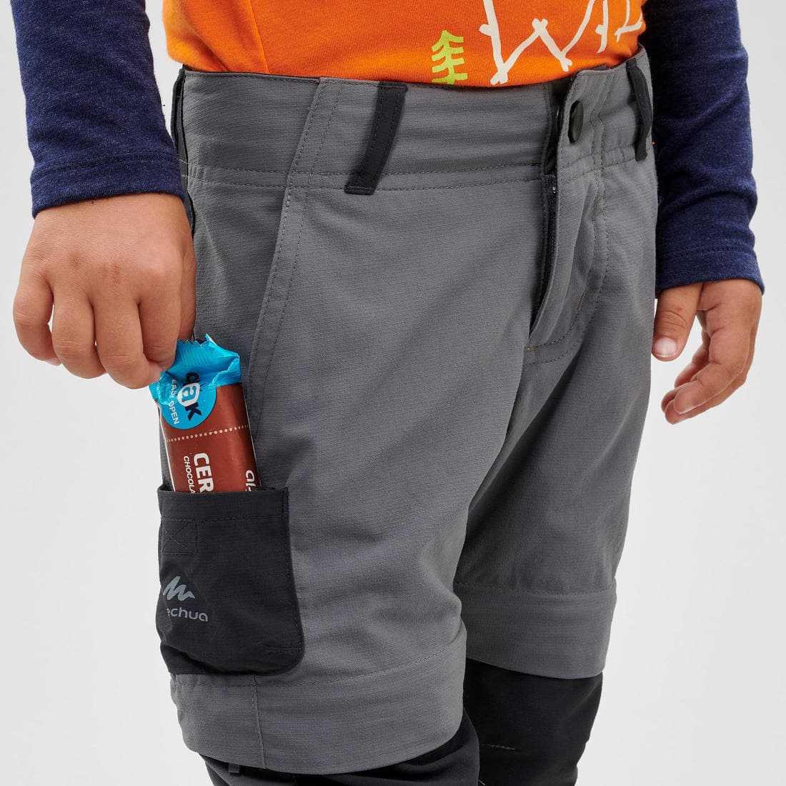 Pantalon de randonnée modulable enfant - MH500 KID - 2-6 ANS