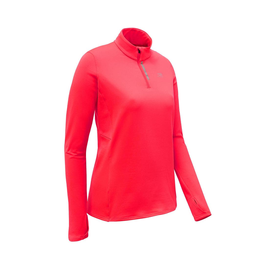 T-shirt manches longues chaud running femme - Zip warm