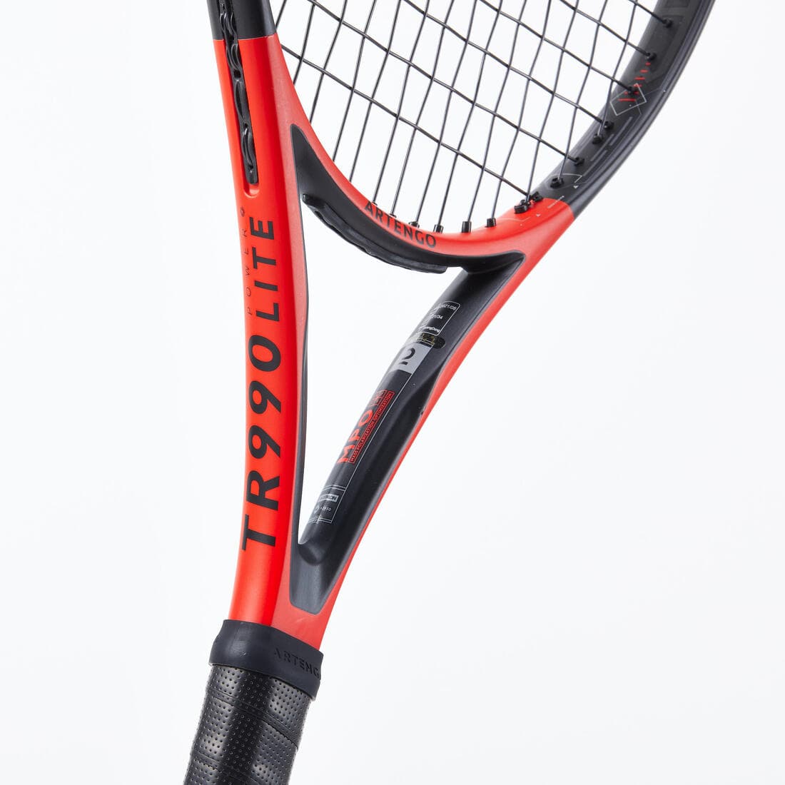 Raquette de tennis adulte - ARTENGO TR990 POWER LITE Rouge Noir 270g