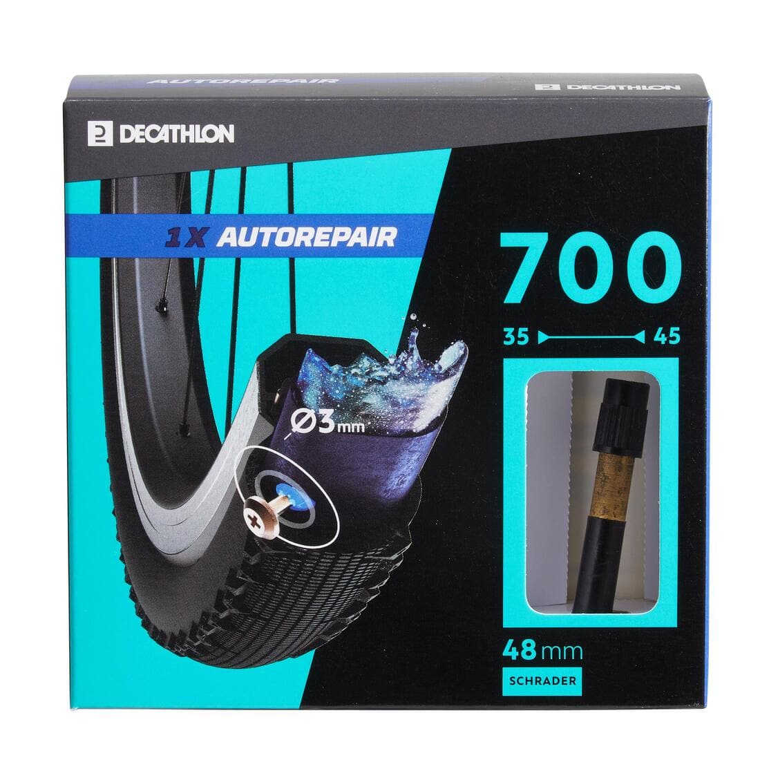 CHAMBRE A AIR 700X35/45 SCHRADER AUTO REPARANTE