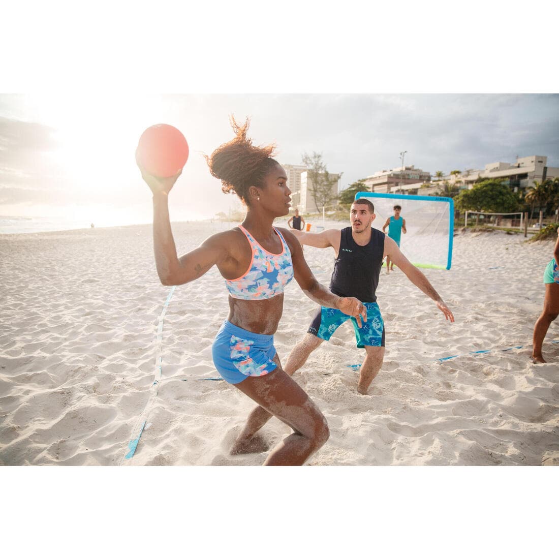 Ballon de beach handball HB500B taille 2 rouge