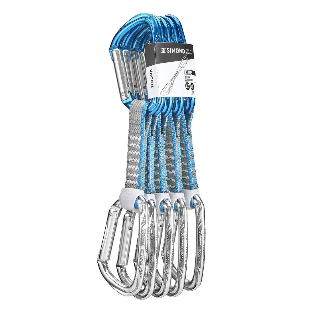 PACK 5 DEGAINES ALPINISME ET ESCALADE - KLIMB 11CM