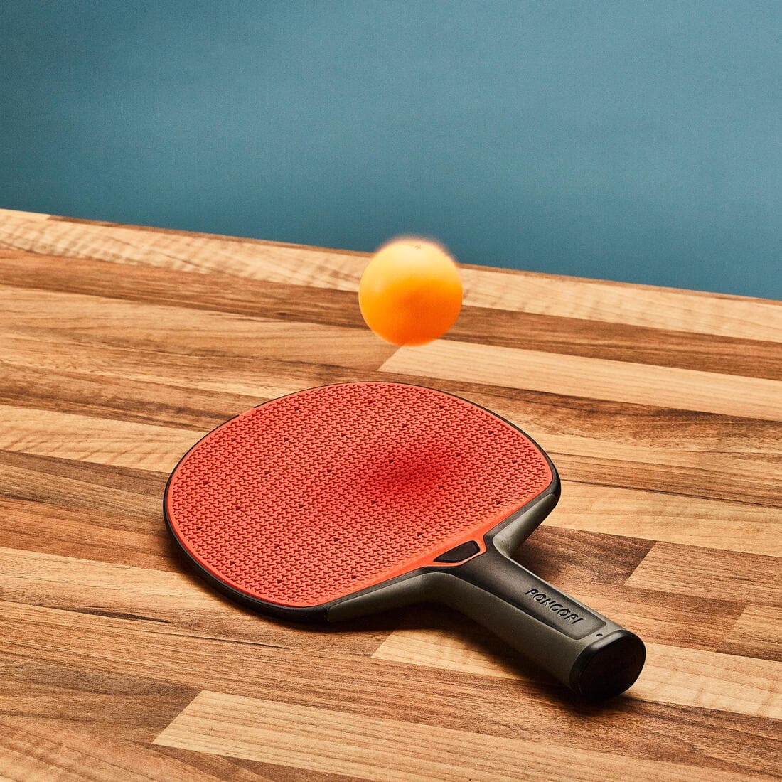 RAQUETTE DE PING PONG RÉSISTANTE PPR 130 O NOIRE ROUGE