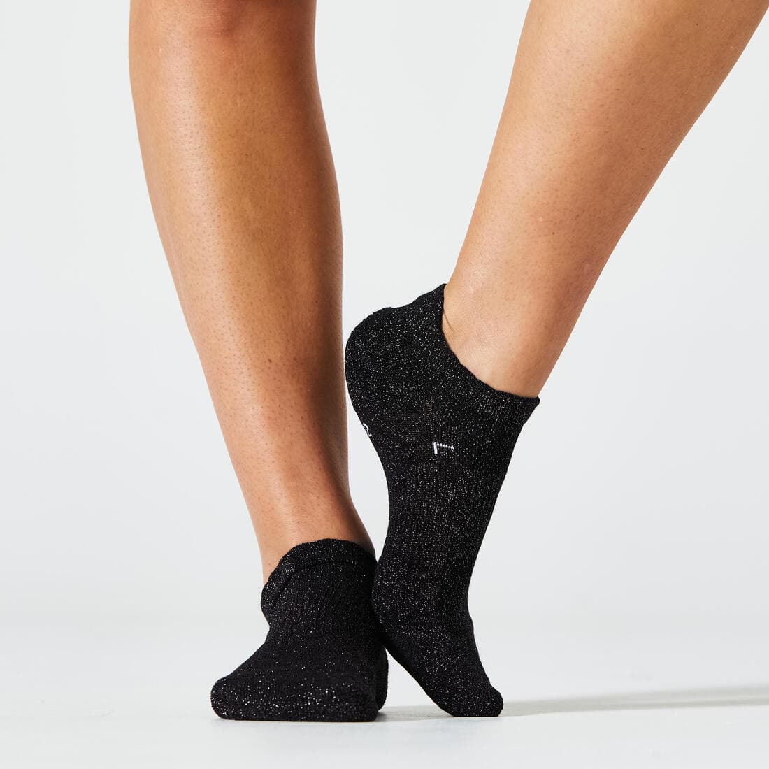 Chaussettes invisibles de fitness à effet pailleté