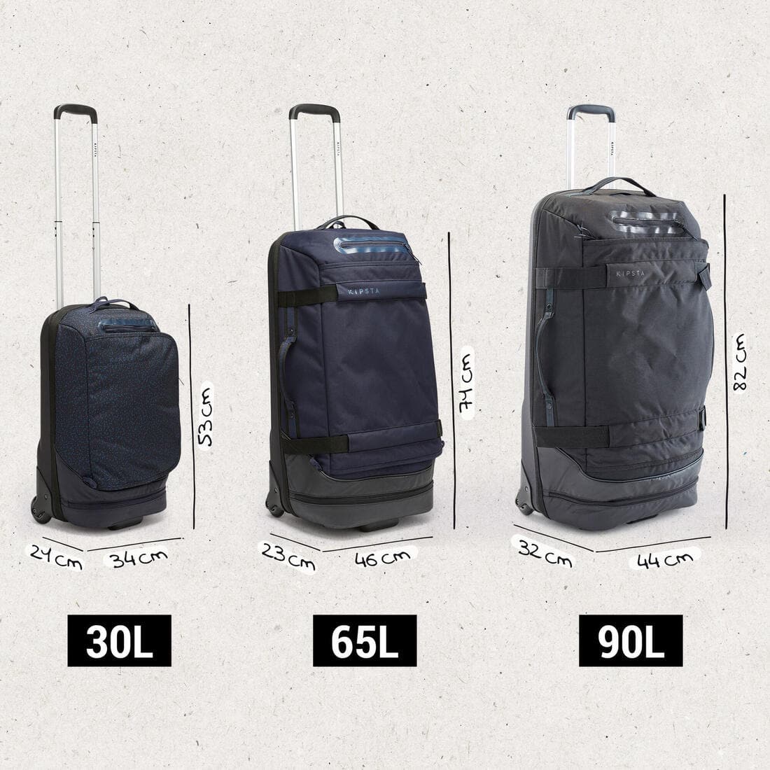 Valise 90L - URBAN noire