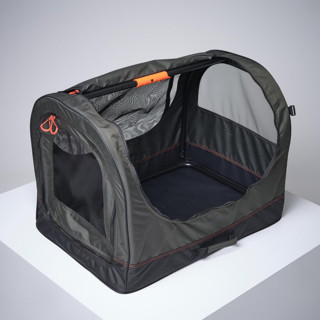 Caisse de transport pliable pour 1 chien grise