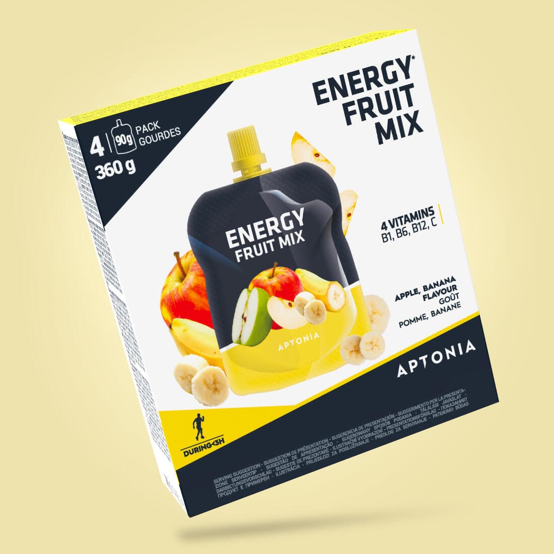 Spécialité de fruits énergétique pomme et banane 4 x 90g