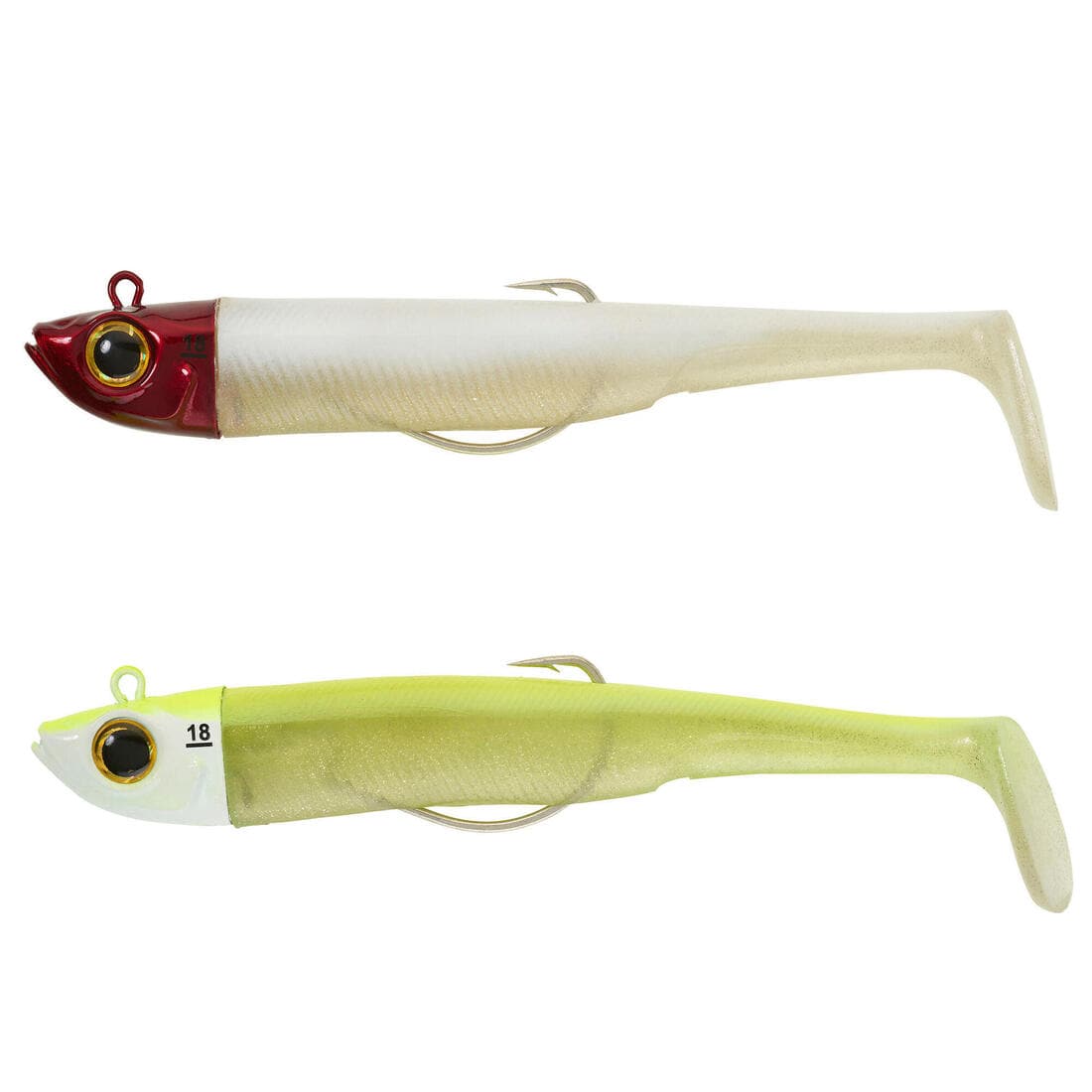 KIT leurres souples shad texan anchois ANCHO 120 12gr ayu en mer