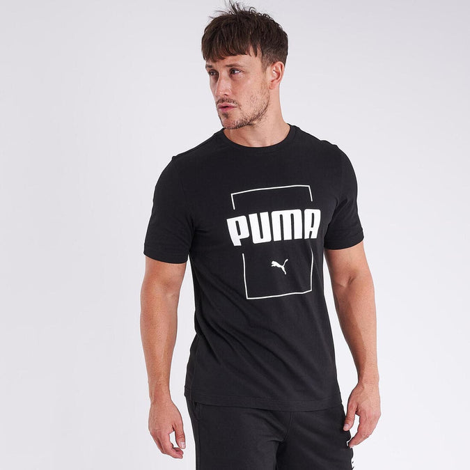 





T-shirt fitness manches courtes ajusté col rond coton homme - noir, photo 1 of 8