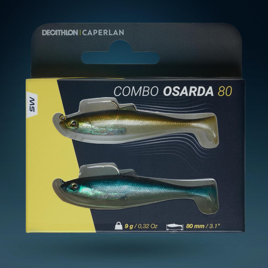 leurres souples pêche en mer Shad swimbait sardine OSARDA 80 FLASHY