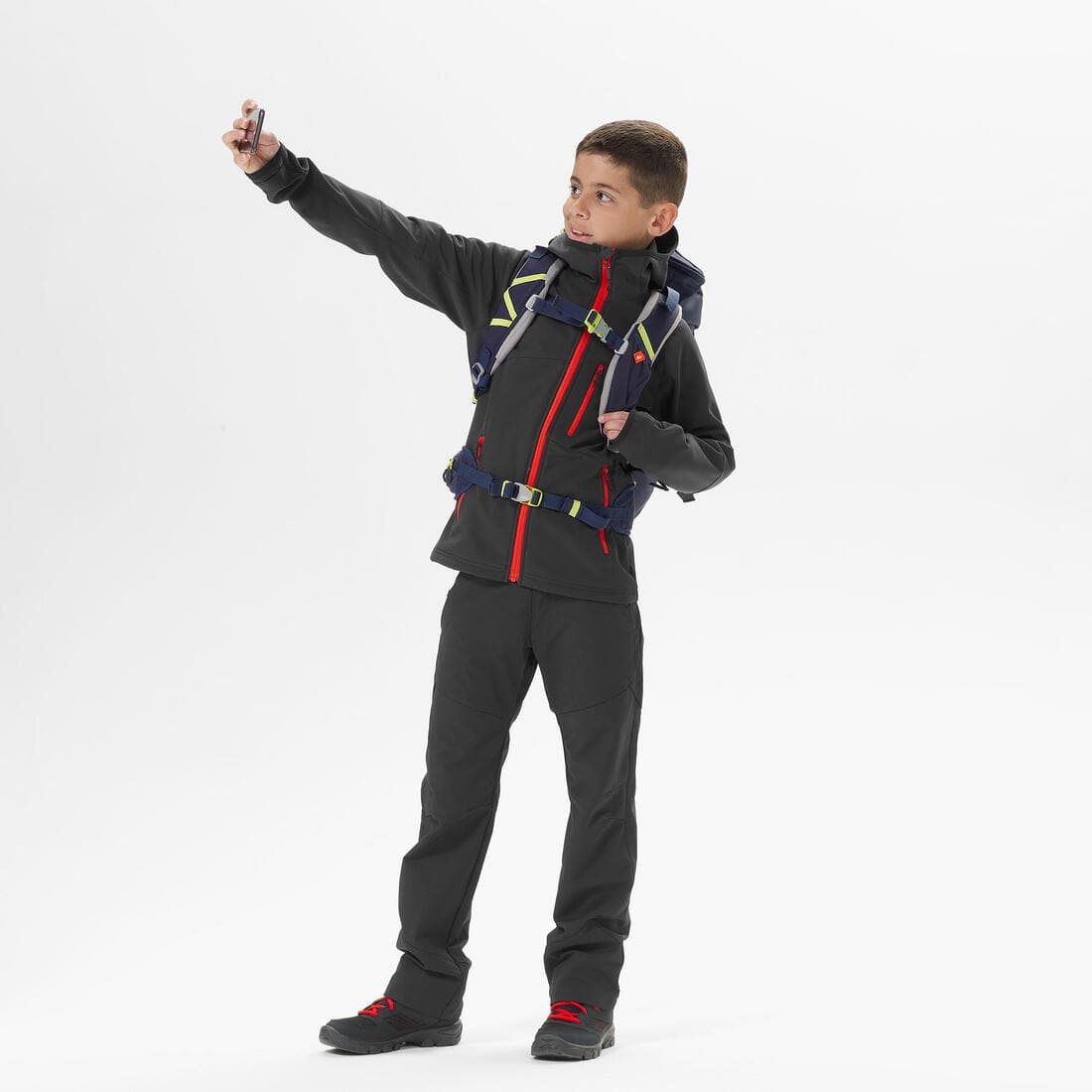 Veste softshell de randonnée enfant - mh900 tw - 7-15 ans