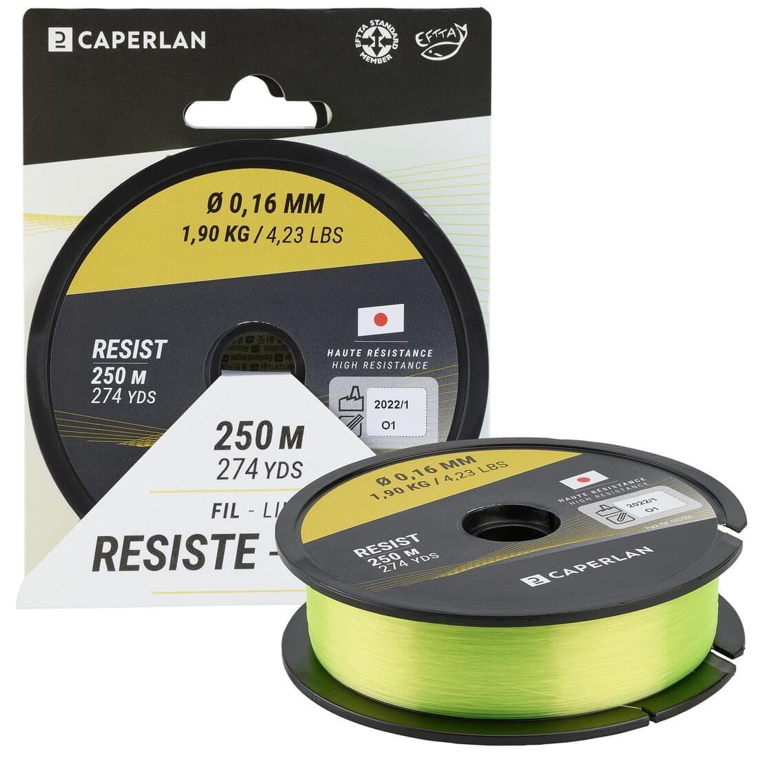 FIL PÊCHE RFT RESIST FLUO 250M