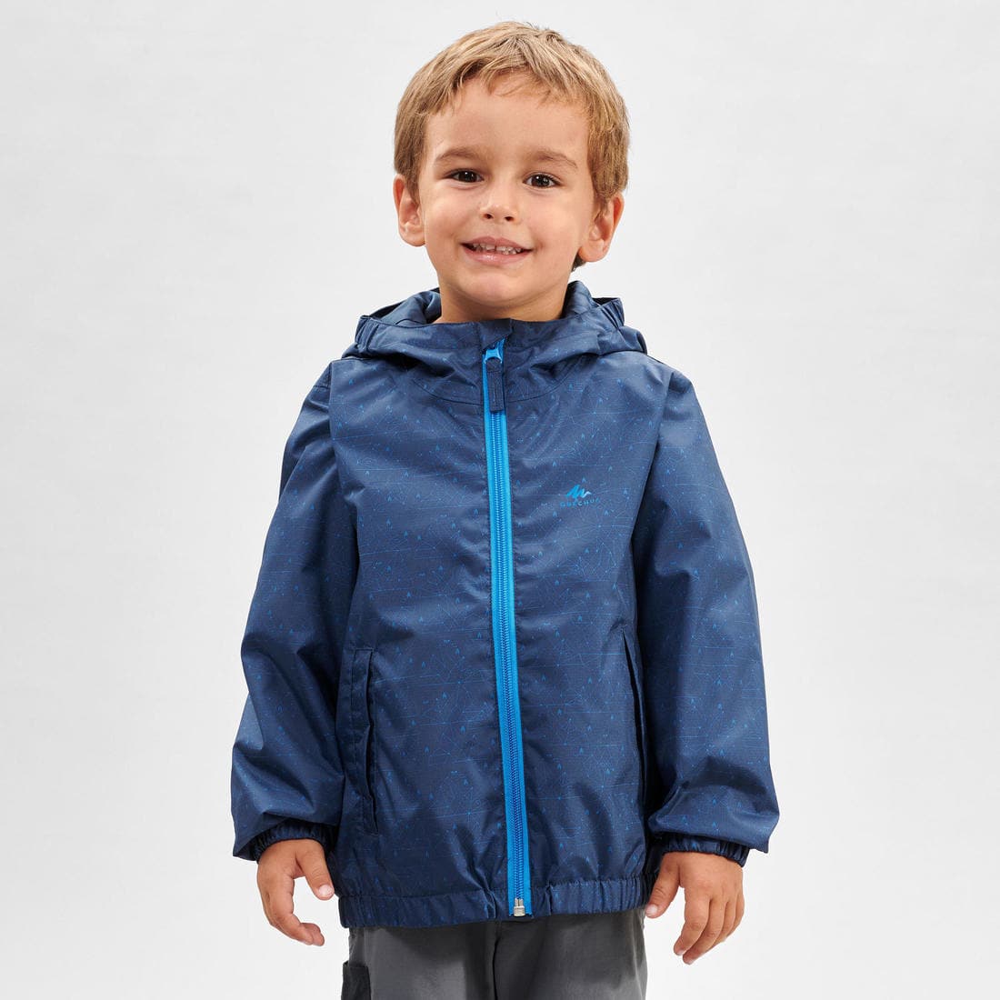 Veste imperméable de randonnée enfant - MH500 KID - 2-6 ANS